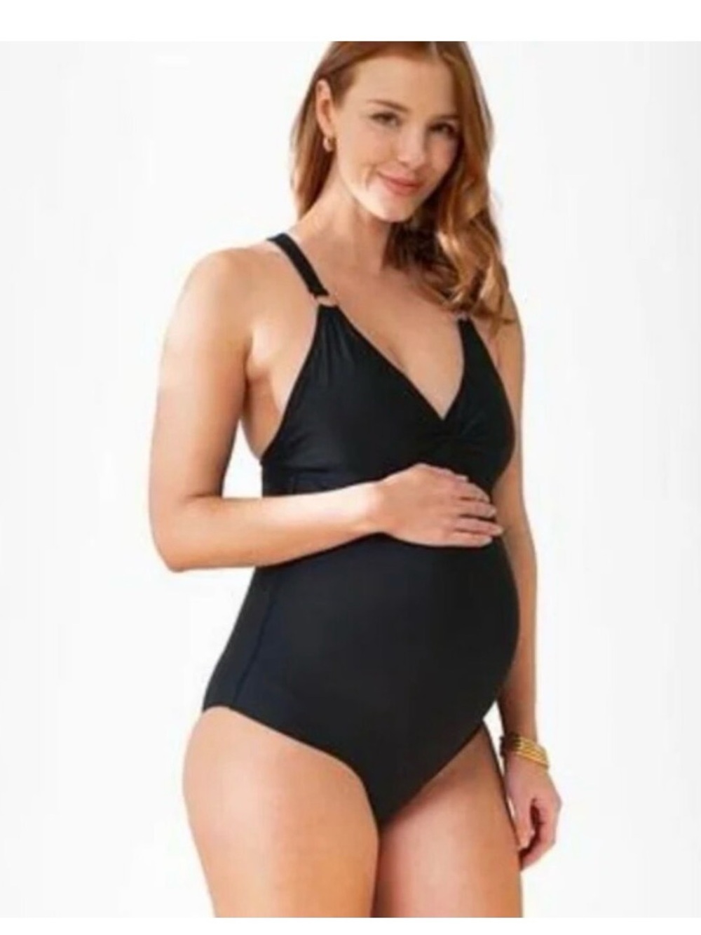 Seraphine Black Maternity One-Piece Swimsuit
